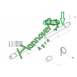 Привідний трос в комплекті 310 мм АС820097, AC820097, KVERNELAND